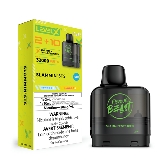 Slammin' STS Iced Flavour Beast Level X G2 2+10 - VapeBest