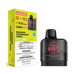 Smashin' Strawberry Jewel Iced Flavour Beast Level X G2 2+10 - VapeBest