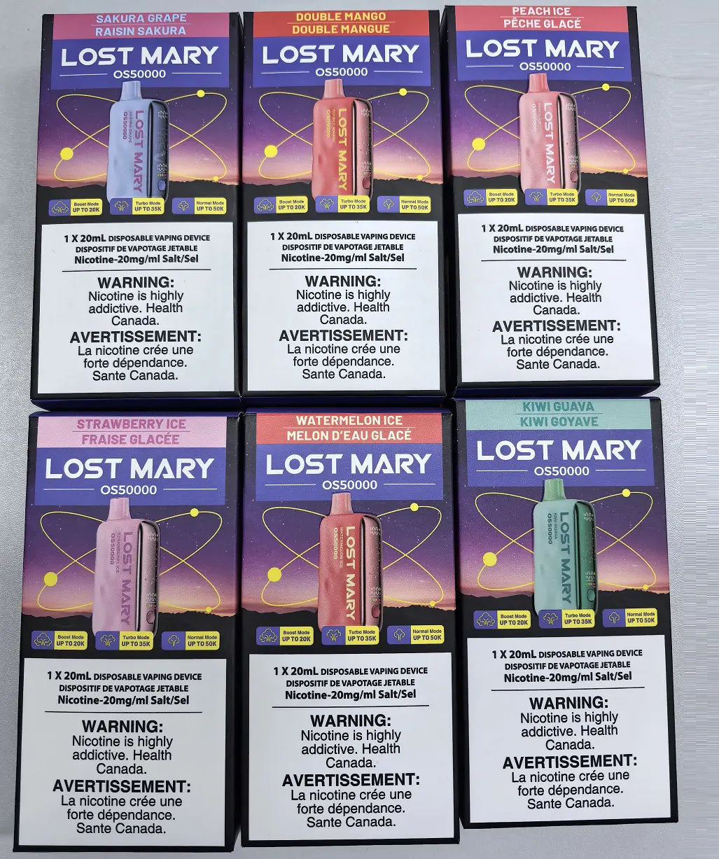 lost mary os50000 disposable vape package