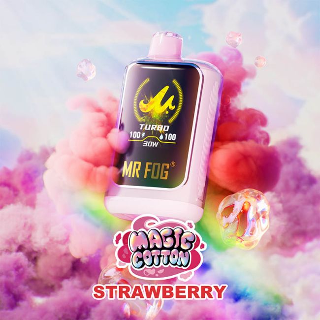 Magic Cotton Strawberry Mr Fog Nova 36K Disposable Vape(NEW) - VapeBest