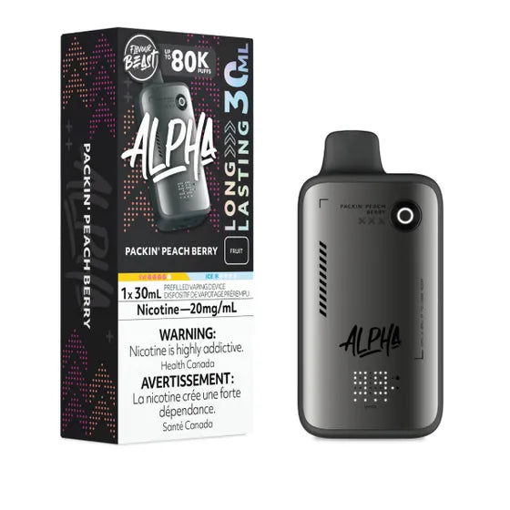 Packin' Peach Berry Flavour Beast ALPHA 80k Disposable Vape - VapeBest