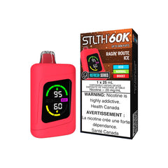 Ragin' Route Ice STLTH 60K Refresh Series Disposable Vape - VapeBest
