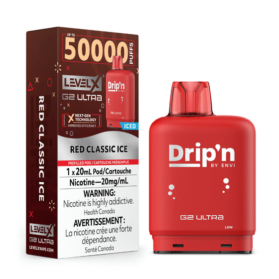 Red Classic Ice -Drip'n Level X G2 Ultra 50k - VapeBest