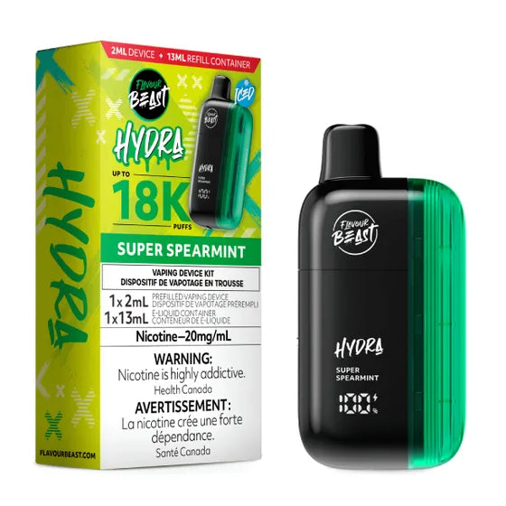 Super Spearmint Iced Flavour Beast Hydra 18K Disposable Vape - VapeBest