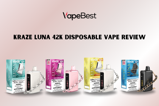kraze luna 42000 disposable vape review