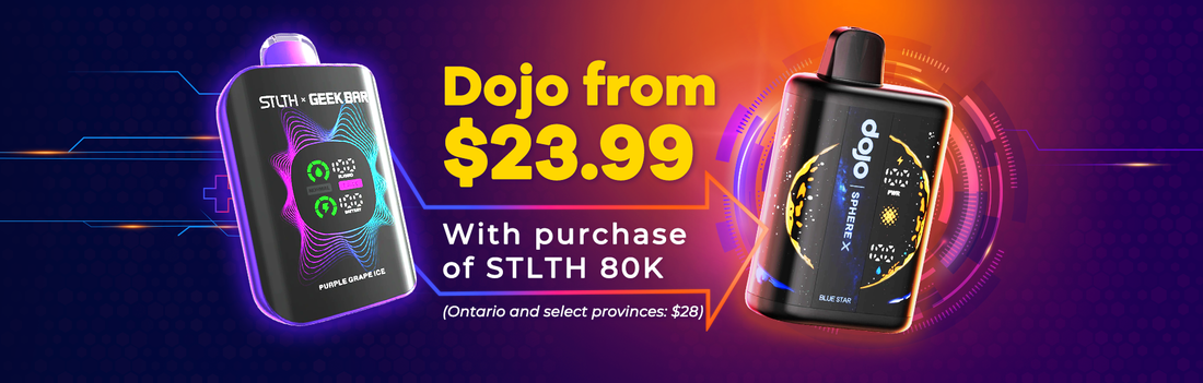 Dojo Sphere X 55K vape Get 50% off Dojo Sphere X 55K! Original price: $38.99, now only $24.75. Buy 1 Get 1 50% Off – Only $24.75 per vape.