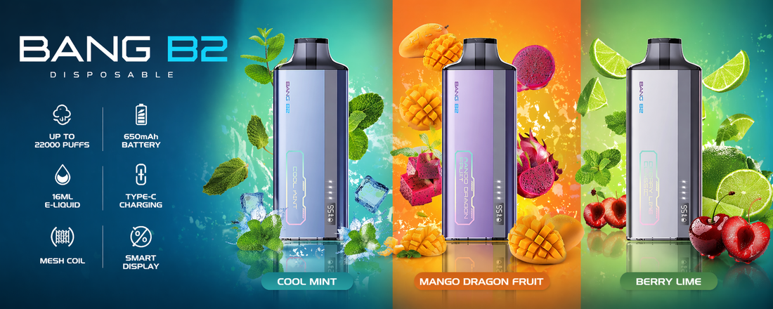 Vibrant flavors of BANG B2 disposable