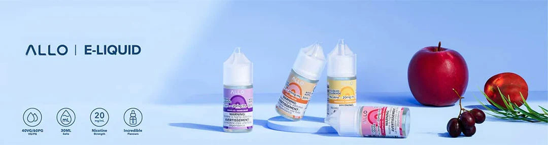Allo E-Liquid Collection | 30mL Nic Salt Flavours Allo E-Liquid Collection | 30mL Nic Salt Flavours