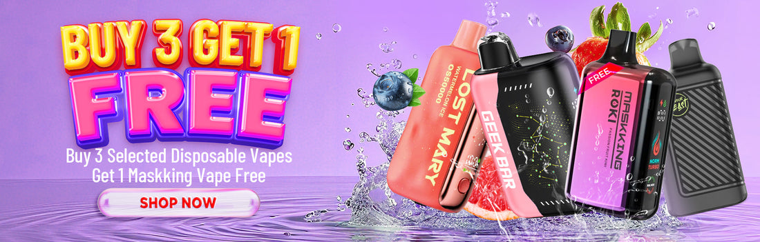 Buy 3 Selected Disposable Vapes, Get 1 Free