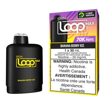 STLTH Loop Max Pod 70k - Banana Berry Ice Flavor Pod