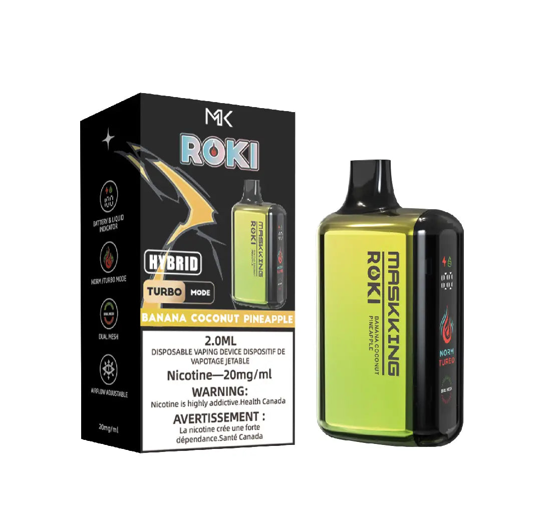Banana Coconut Pineapple MASKKING Roki 15000 Disposable Vape