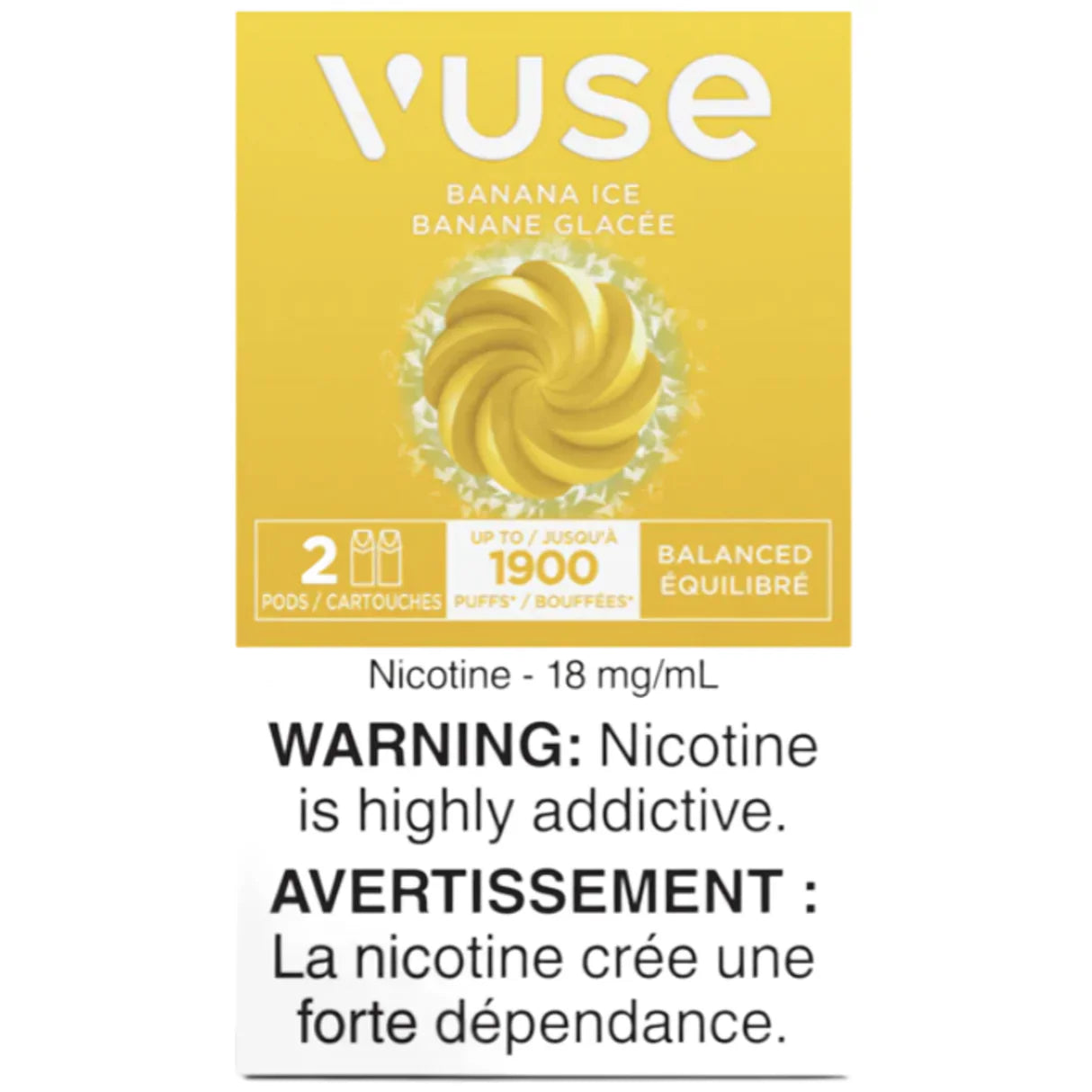 Banana Ice Flavor Vuse Epod 2pk Pre-Filled Pods