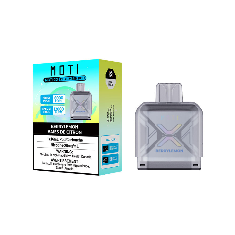MOTI GO Pro 12000 Disposable Replacement Pod Berrylemon