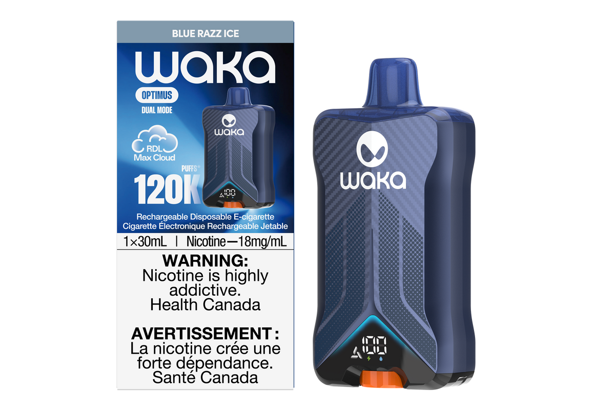 Blue Razz Ice WAKA Optimus 120K Device