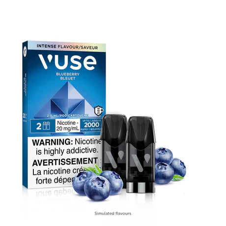 Blueberry Flavor Vuse Pods 2pk Pre-Filled Pods