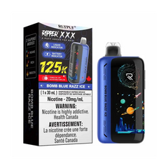 Bomb Blue Razz Ice Rufpuf Ripper XXX 125K Disposable Vape - VapeBest