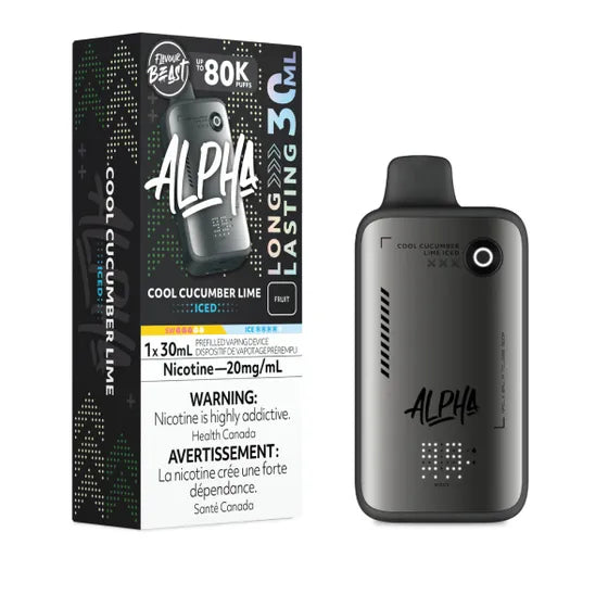Cool Cucumber Lime Iced Flavour Beast ALPHA 80k Disposable Vape - VapeBest