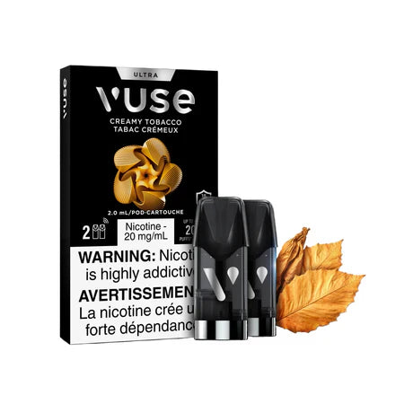 Creamy Tobacco Flavor Vuse Ultra Pods 2pk Pre-Filled Pods