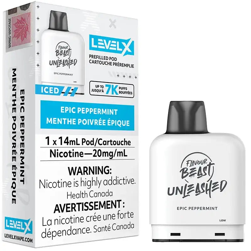 Level X Pod - Flavour Beast Unleashed: Epic Peppermint ...
