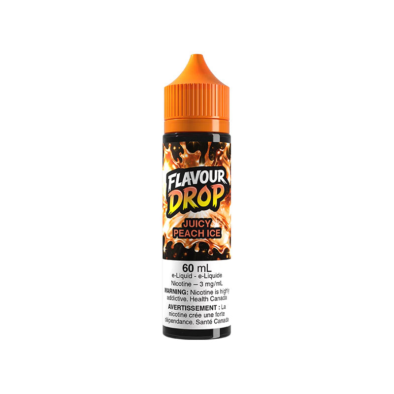 Juicy Peach Ice By Flavour Drop E-Liquid (60ML FREEBASE)