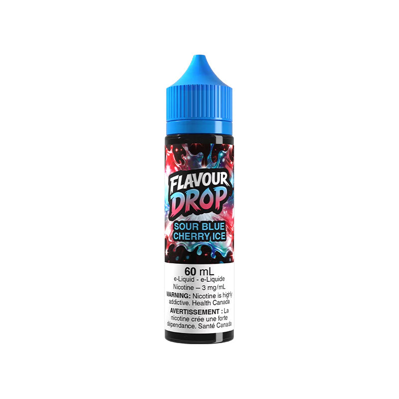 Sour Blue Cherry Ice By Flavour Drop E-Liquid (60ML FREEBASE)