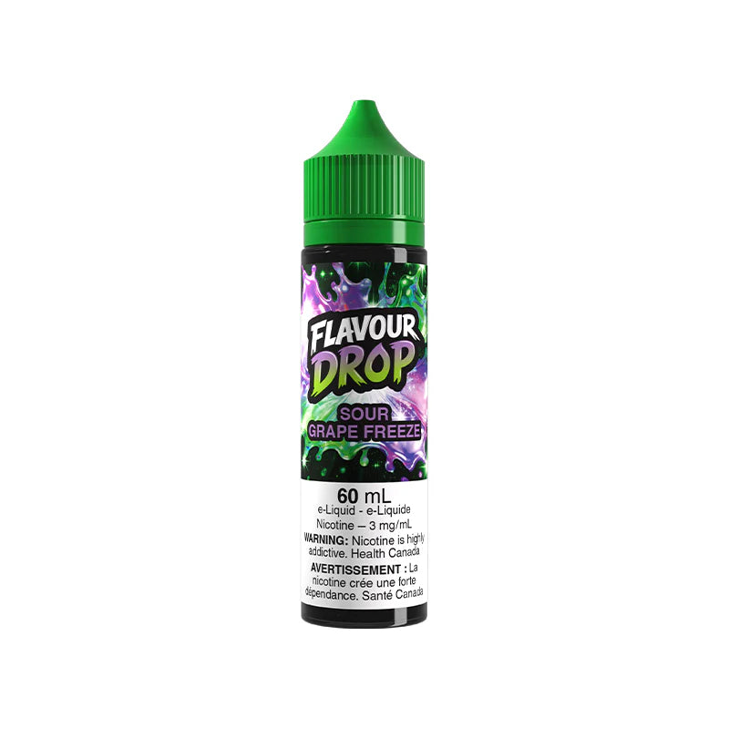 Sour Grape Freeze By Flavour Drop E-Liquid (60ML FREEBASE)