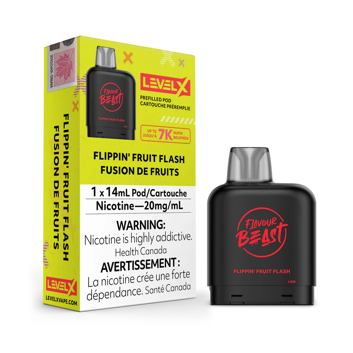 Flavour Beast Level X 7K Pods Canada  All Flavours | VapeBest