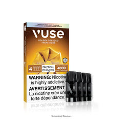 Golden Tobacco Flavor Vuse Pods 4pk Duo Pack Pre-Filled Pods