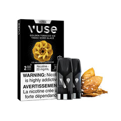 Golden Tobacco Ice Flavor Vuse Ultra Pods 2pk Pre-Filled Pods