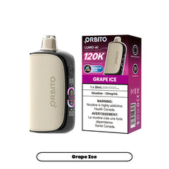 Grape Ice Orbito Lumo AI 120K Disposable Vap (20mg) - VapeBest