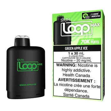 STLTH Loop Max Pod 70k - Green Apple Ice Flavor Pod