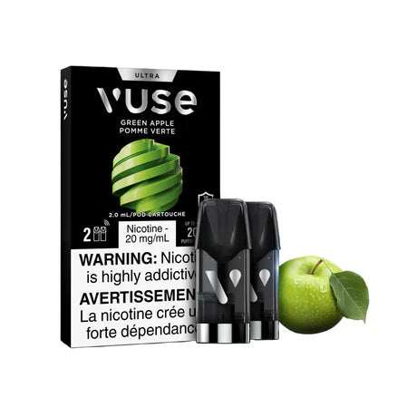 Green Apple Flavor Vuse Ultra Pods 2pk Pre-Filled Pods