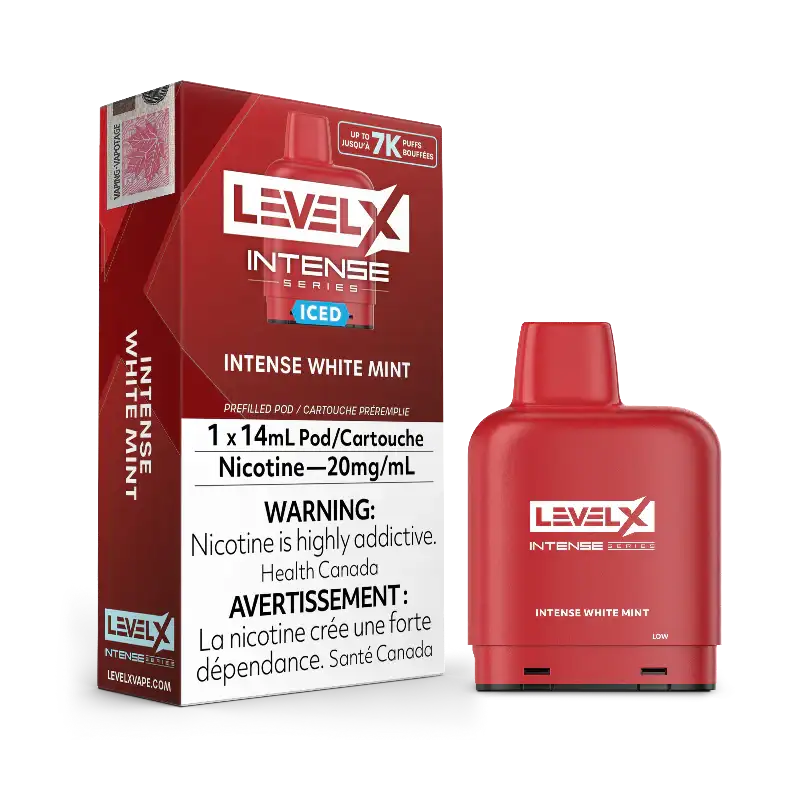 Level X Intense White Mint Ice Pods (7000 Puffs)
