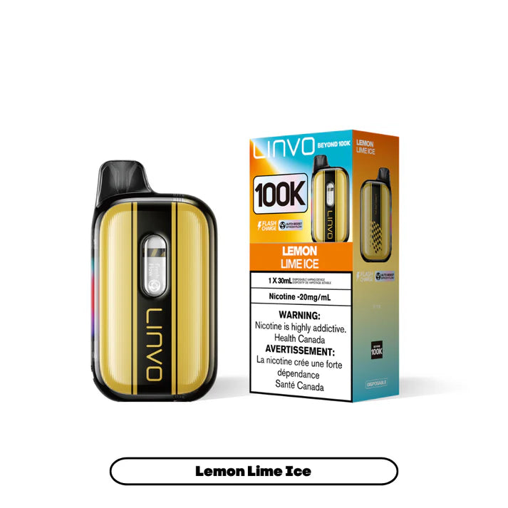 Lemon Lime Ice Linvo Beyond 100K Disposable Vape