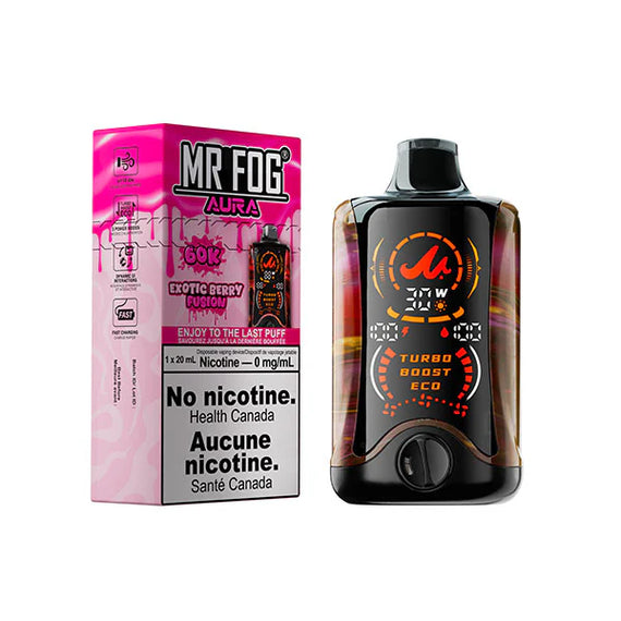 mr.fog vape flavors Mr. Fog Aura 60K Disposable Canada Lost Mary Disposable Vape Nicotine Strength:50 MG (5%) How long do vapes
