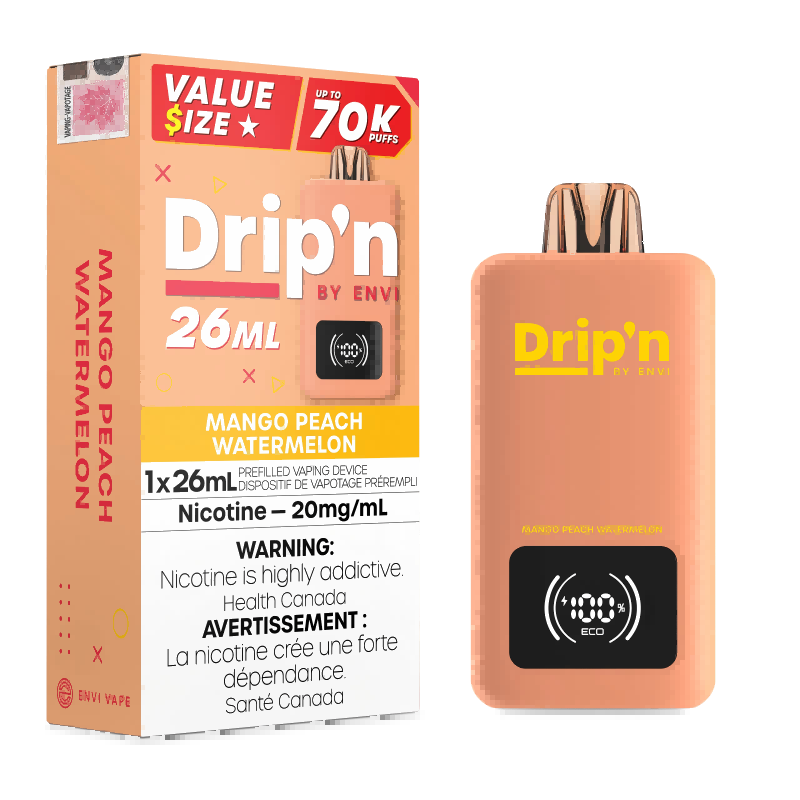 Mango Peach Watermelon Envi Drip’n  70K Disposable Vape - VapeBest