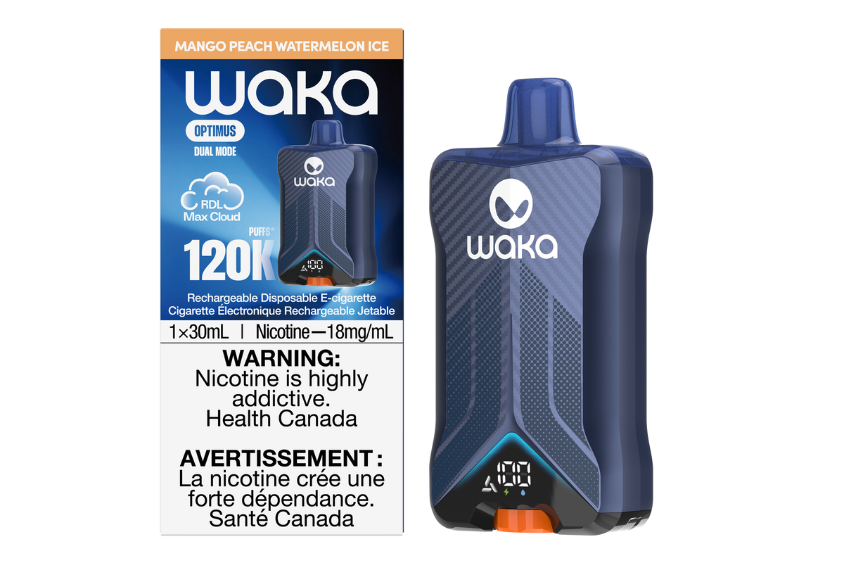 Mango Peach Watermelon Ice WAKA Optimus 120K Device