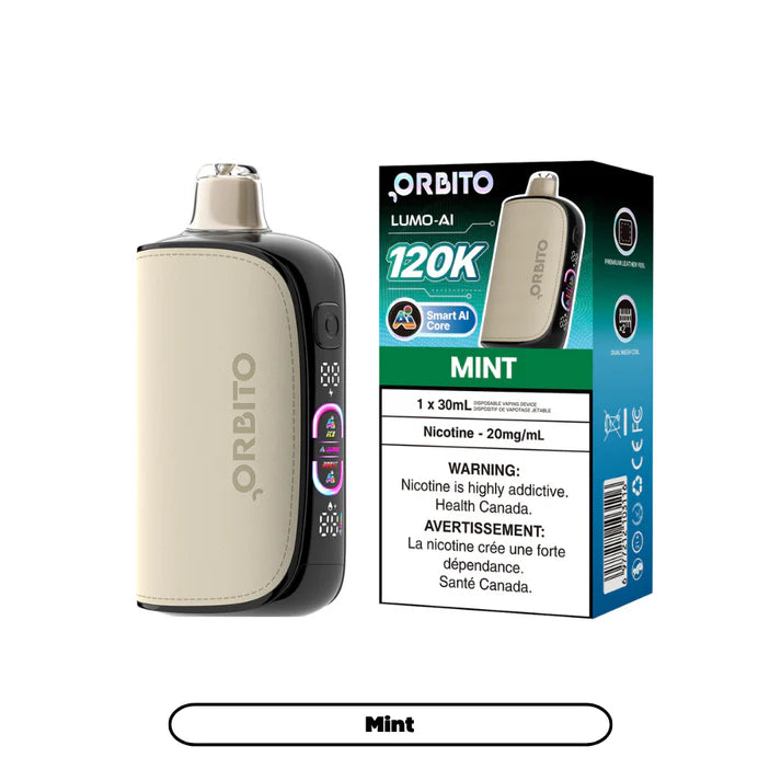 Mint Orbito Lumo AI 120K Disposable Vap (20mg) - VapeBest