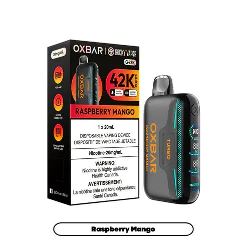 Raspberry Mango OXBAR X Rocky Vapor G42K Disposable Vape