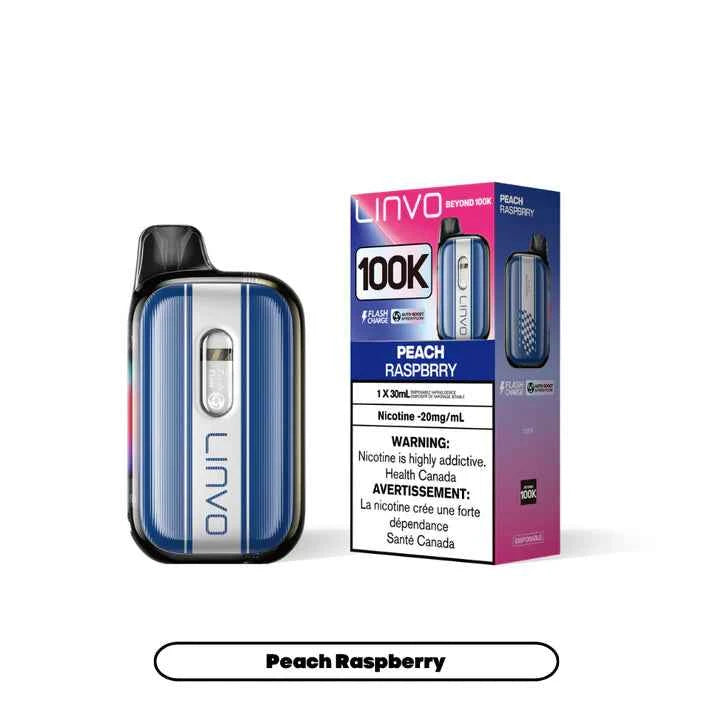 Peach Raspberry Linvo Beyond 100K Disposable Vape - VapeBest