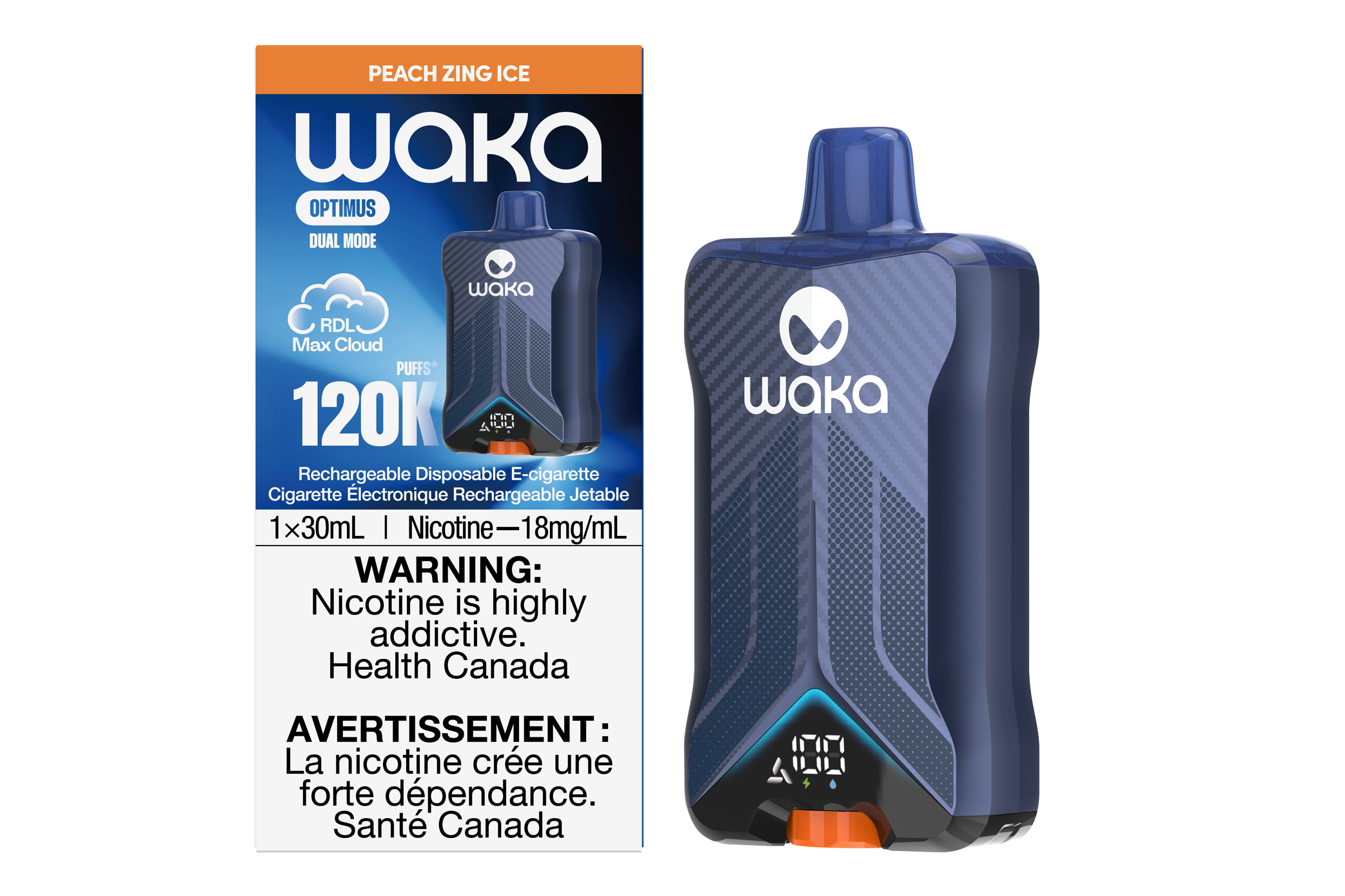 Peach Zing Ice WAKA Optimus 120K Device