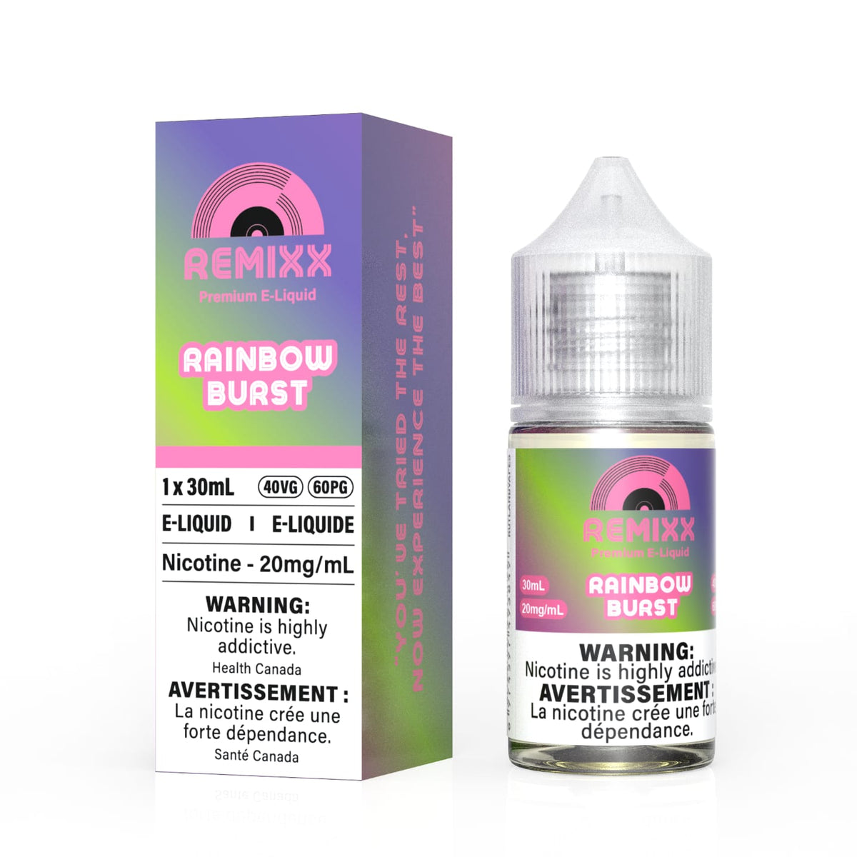 RAINBOW BURST Remixx E-Liquid Vape Juice 30ML (20mg Freebase)