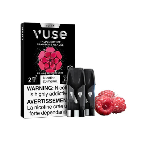 Raspberry Ice Flavor Vuse Ultra Pods 2pk Pre-Filled Pods