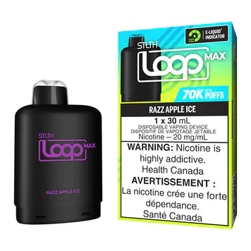 STLTH Loop Max Pod 70k - Razz Apple Ice Flavor Pod