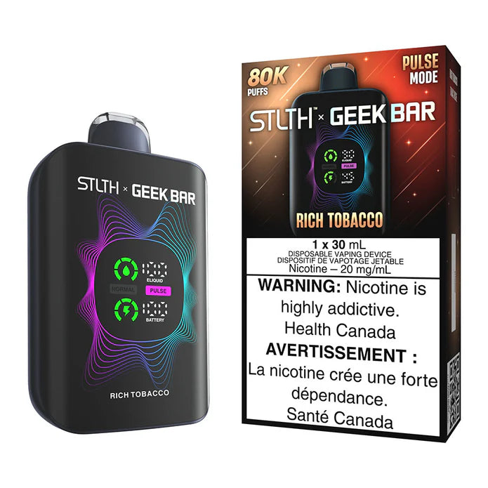 STLTH x GEEK BAR Rich Tobacco | 80K Disposable Vape STLTH x GEEK BAR Rich Tobacco | 80K Disposable Vape