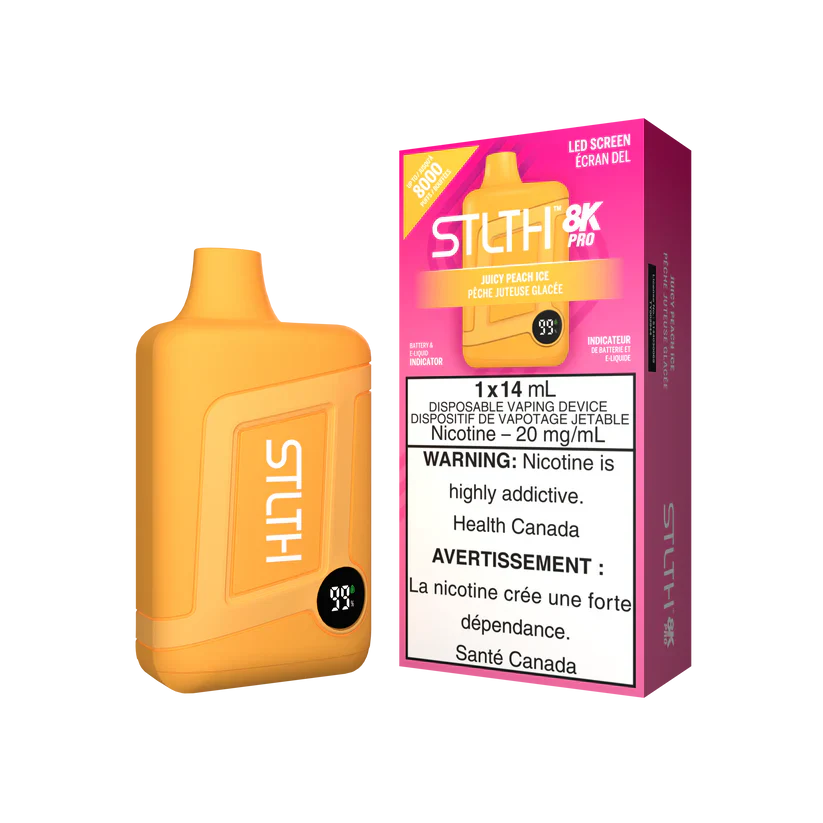 🎁 Juicy Peach Ice STLTH 8K PRO Disposable Vape (100% off)