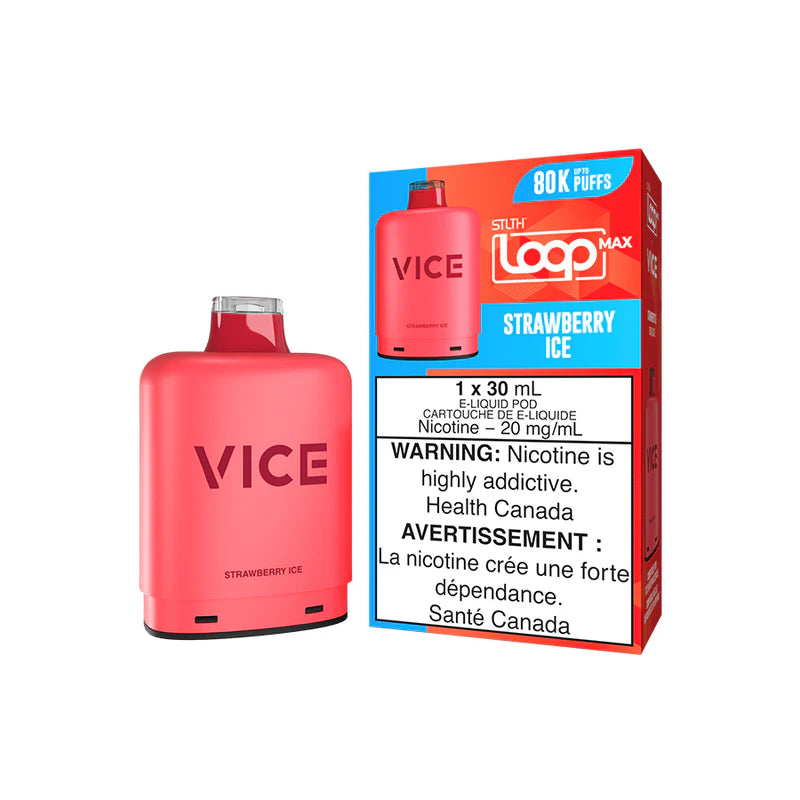 Strawberry Ice STLTH Loop Max X Vice 80K Pod