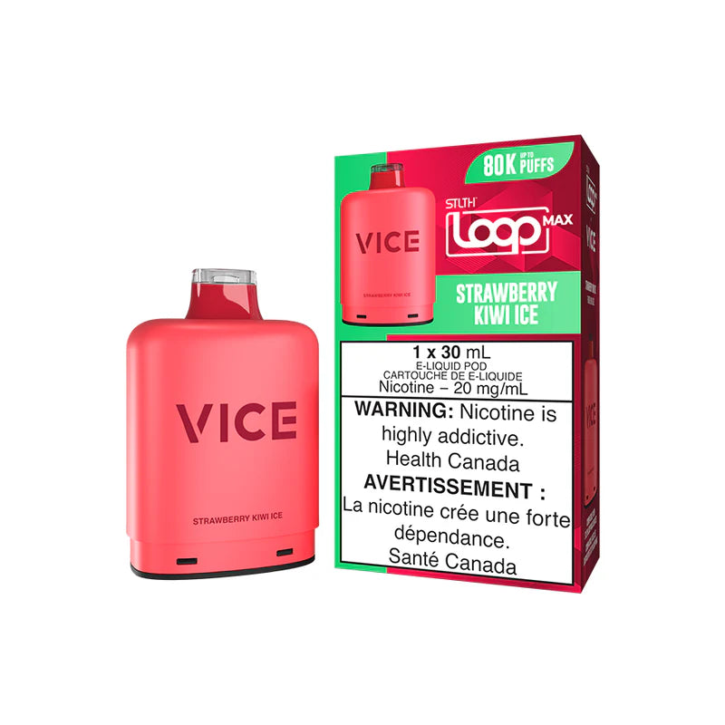 Strawberry Kiwi Ice STLTH Loop Max X Vice 80K Pod