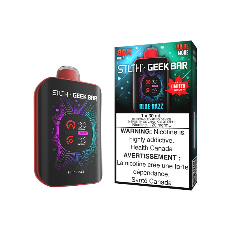 Blue Razz STLTH X GEEK BAR Canada Limited Edition Disposable Vape 80K
