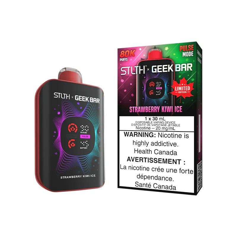 Strawberry Kiwi Ice STLTH X GEEK BAR Canada Limited Edition Disposable Vape 80K
